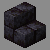 polished blackstone brick stairs