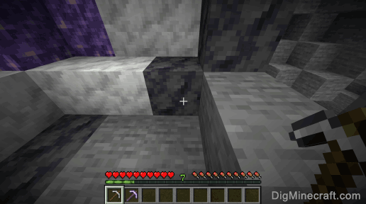 smooth basalt and pickaxe