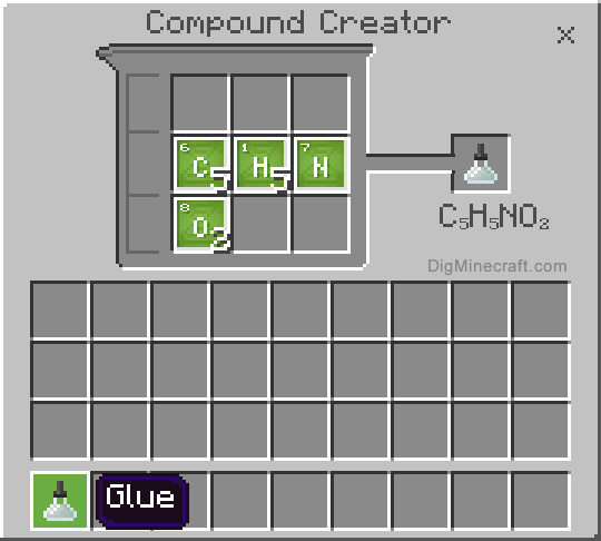 Completed glue compound