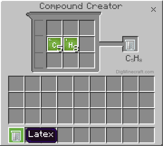 Completed latex compound
