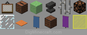 Decoration items in Minecraft