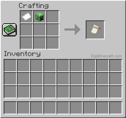 Crafting recipe for Creeper Charge banner pattern