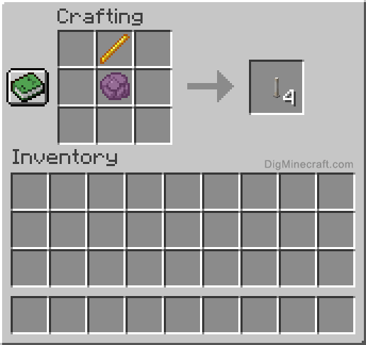 Crafting recipe for end rod