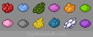Dye items in Minecraft