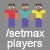 use setmaxplayers command