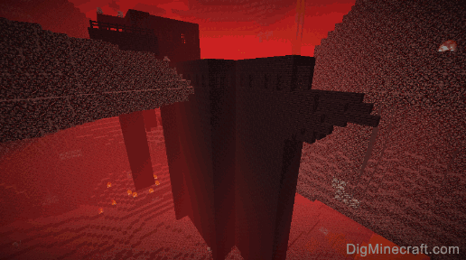 nether fortress buried in netherrack