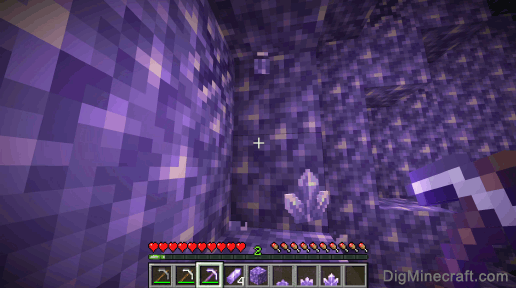 amethyst cluster dropped