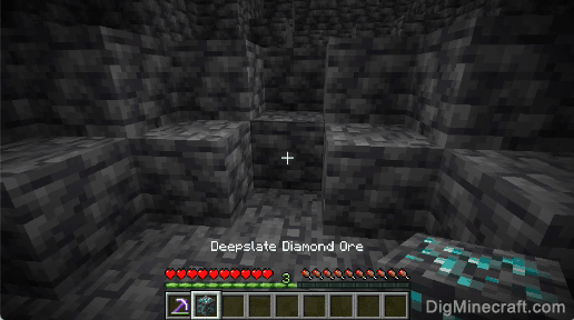 deepslate diamond ore gathered
