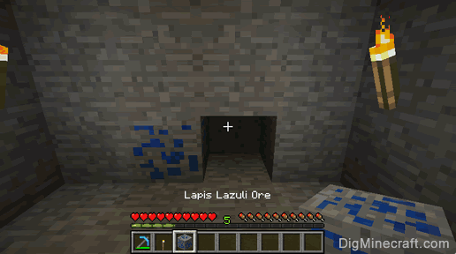 lapis lazuli ore gathered