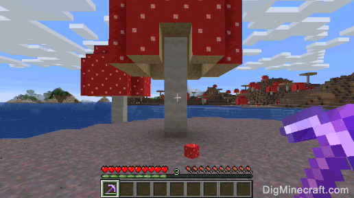 red mushroom block dropped