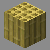 block of stripped bamboo