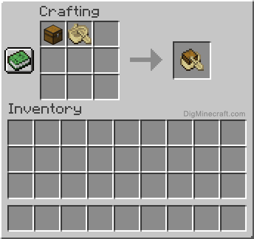 Crafting recipe for birch boat with chest