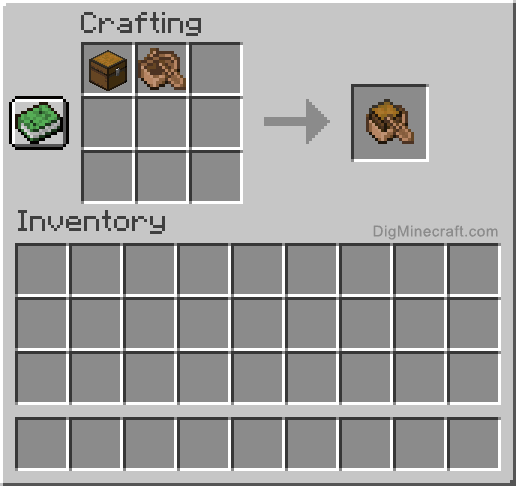 Crafting recipe for jungle boat with chest
