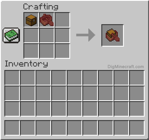 Crafting recipe for mangrove boat with chest