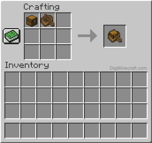 Crafting recipe for spruce boat with chest