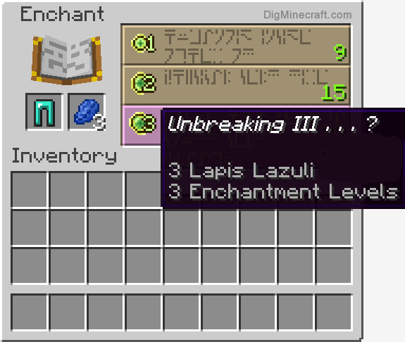 Oh and the diamond leggings are enchanted with super good enchants