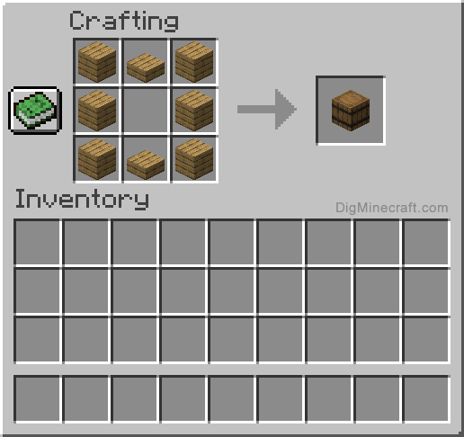 How To Make A Barrel In Minecraft