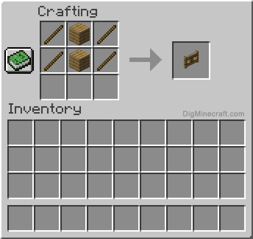 How To Craft A Gate In Minecraft