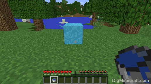 How to make Light Blue Concrete in Minecraft