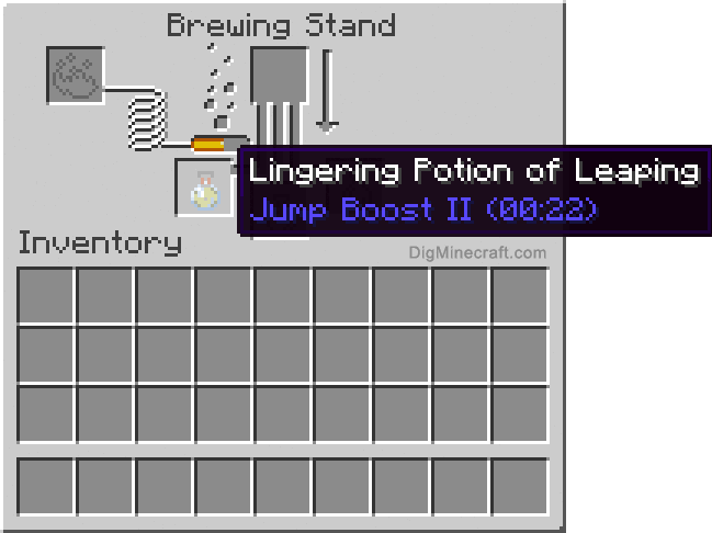 How to make a Lingering Potion of Leaping (0:22 - Jump 