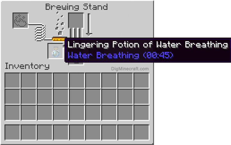 How to make a Lingering Potion of Water Breathing (0:45 
