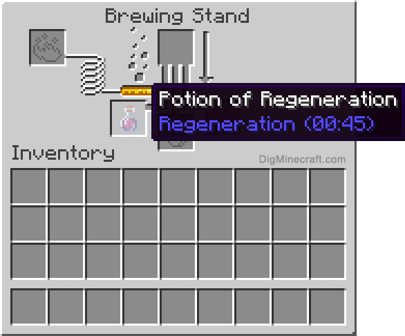 How To Make A Potion Of Regeneration 0 45 In Minecraft