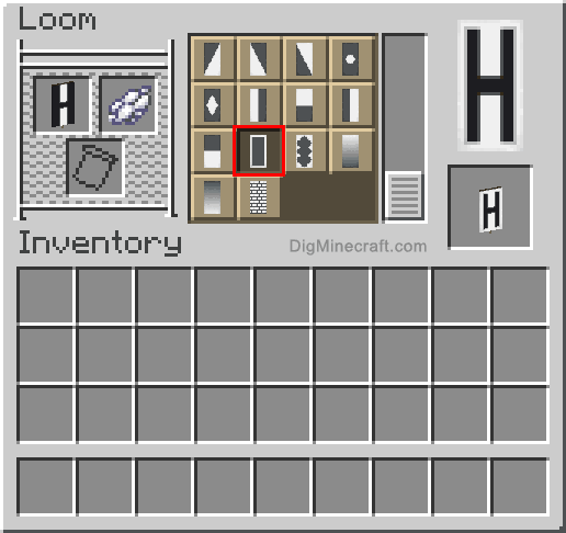 How To Make A Letter H Banner In Minecraft