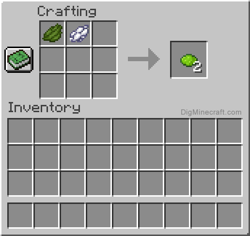 Crafting recipe for lime dye