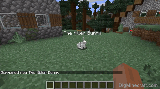 How To Summon A Killer Bunny In Minecraft