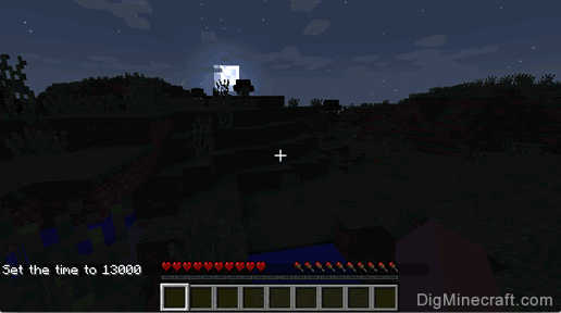 How to Set Time to Night in Minecraft