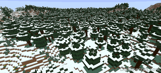 Where to find a taiga biome in Minecraft?