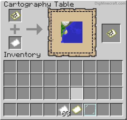 the size of a a Cartography in Minecraft