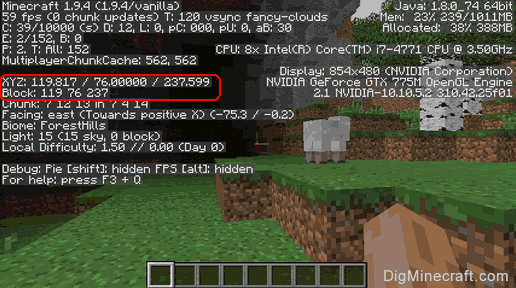 how to see level on minecraft on mac