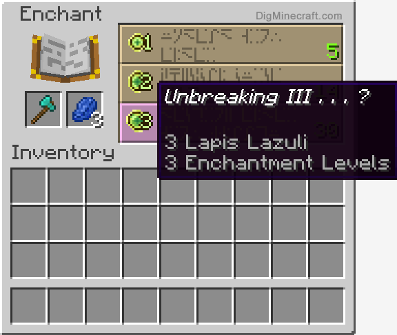 How To Make An Enchanted Diamond Axe In Minecraft